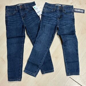 OshKosh B'gosh Kids Dark Blue Skinny Jeans for twins Brand new